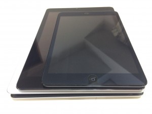 iPad機種別サイズ比較